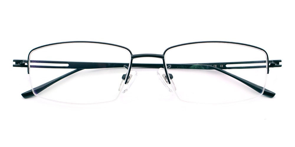 T6789 BLACK square eyeglasses from GlassesShop.net